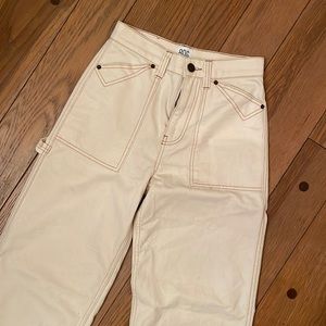 Urban Outfitters BOG Cream wide legged cotton pants SZ 25